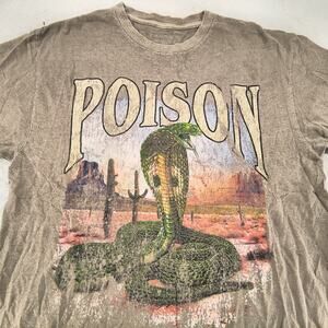 PacSun Casual Crew Neck Short Sleeve T Shirt Mens Size Medium M Tan
